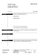 Die Norm UNE-EN 577:1996 20.3.1996 Ansicht