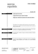 Die Norm UNE-EN 60322:2001 21.12.2001 Ansicht