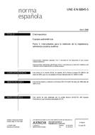 Die Norm UNE-EN 60645-5:2006 12.4.2006 Ansicht