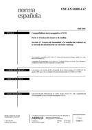 Die Norm UNE-EN 61000-4-17:2001 18.4.2001 Ansicht