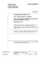 Die Norm UNE-EN 61000-5-5:1997 31.12.1997 Ansicht