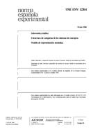 Die Norm UNE-ENV 12264:1998 18.5.1998 Ansicht