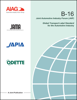 Ansicht  Global Transport Label Standard for the Automotive Industry 1.11.2010