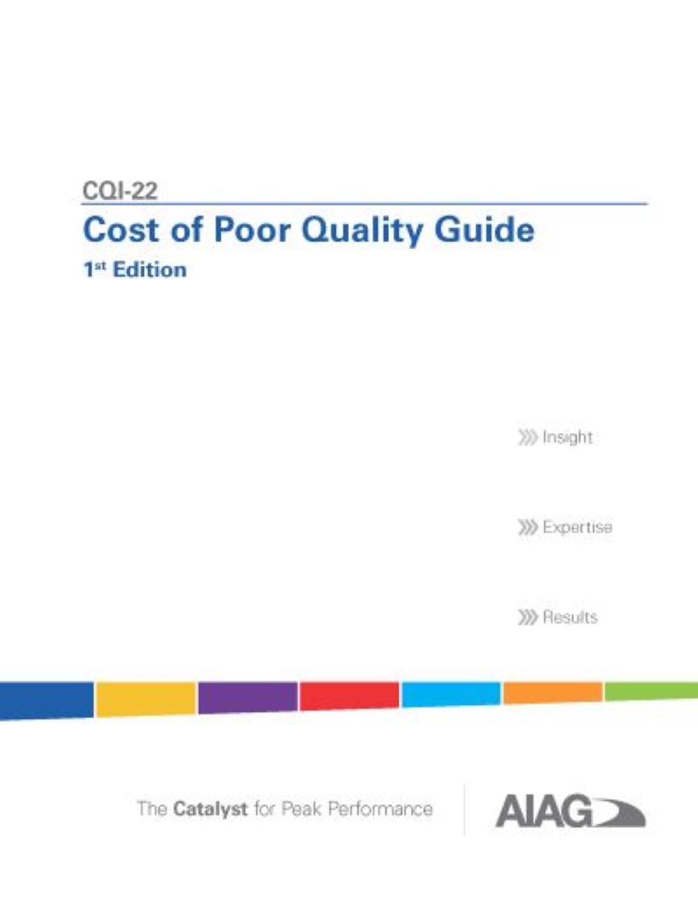 Ansicht  Cost of Poor Quality Guide 1.10.2012