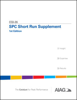 Publikation AIAG SPC Short Run Supplement 1.2.2016 Ansicht