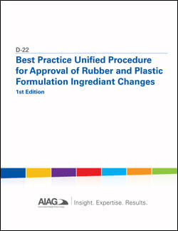 Publikation AIAG Best Practice: Unified Procedure for App of Rubber & Plastic 1.3.2005 Ansicht