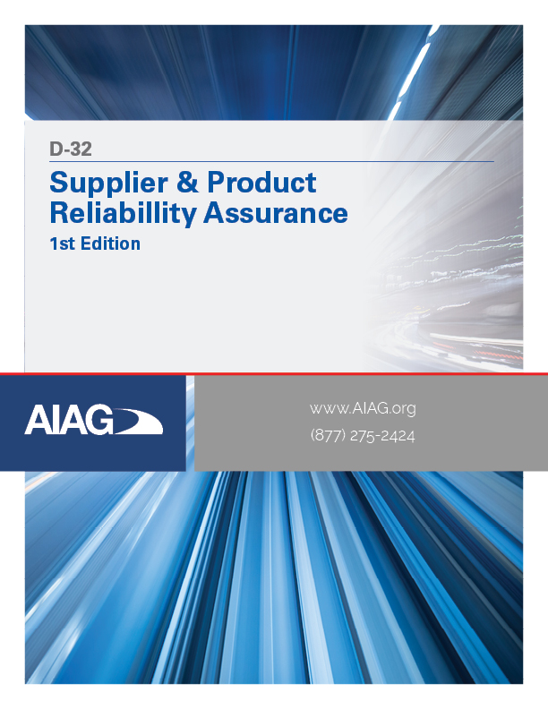 Publikation AIAG Supplier & Product Reliability Assurance 1.9.2011 Ansicht