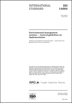 Publikation AIAG Environmental Management Systems - General Guidelines 1.3.2016 Ansicht