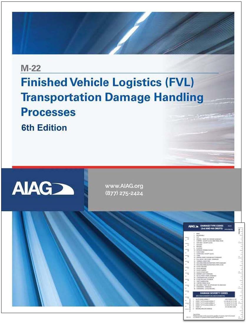 Publikation AIAG Finished Vehicle Logistics Transportation Damage Handling 1.6.2023 Ansicht