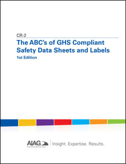 Publikation AIAG The ABC's of GHS Compliant Safety Data Sheets & Labels 1.8.2015 Ansicht