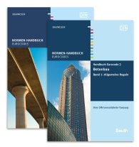 Ansicht  Normen-Handbuch; Handbuch Eurocode 2 - Betonbau; Paket: Band 1 Allgemeine Regeln + Band 2 Brücken  Vom DIN konsolidierte Fassung 11.7.2013