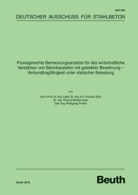 Publikation  DAfStb-Heft 592; Praxisgerechte Bemessungsansätze für das wirtschaftliche Verstärken von Betonbauteilen mit geklebter Bewehrung; Verbundtragfähigkeit unter statischer Belastung 29.2.2012 Ansicht