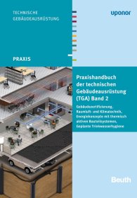 Publikation  Beuth Praxis; Praxishandbuch der technischen Gebäudeausrüstung (TGA); Band 2: Gebäudezertifizierung, Raumluft- und Klimatechnik, Energiekonzepte mit thermisch aktiven Bauteilsystemen, Geplante Trinkwasserhygiene 18.10.2013 Ansicht