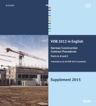 Publikation  VOB 2012 in Englisch - Ergänzungsband 2015; Vergabe- und Vertragsordnung für Bauleistungen 2.2.2016 Ansicht