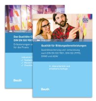 Publikation  Beuth Praxis; Qualität für Bildungsdienstleistungen + Qualitäts-Checkheft für Trainer; DIN EN ISO 9001 und DVWO Paket 13.10.2016 Ansicht