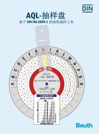 Ansicht  AQL-sampling disc; Tool for acceptance sampling as in DIN ISO 2859-1 16.9.2016