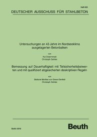 Publikation  DAfStb-Heft 623; Untersuchungen an 43 Jahre im Nordseeklima ausgelagerten Betonbalken - Bemessung auf Dauerhaftigkeit mit Teilsicherheitsbeiwerten und mit qualifiziert abgesicherten deskriptiven Regeln 9.12.2016 Ansicht