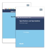 Ansicht  DIN-Taschenbuch 134/1 und 134/2; Sporthallen und Sportplätze; Paket DIN-Taschenbuch 134/1 und 134/2 Anforderungen und Prüfverfahren 13.3.2019