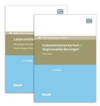 Publikation  DIN-Taschenbuch 280/1 und 280/2; Lebensmittelsicherheit; Paket DIN-Taschenbuch 280/1 und 280/2 Hygieneanforderungen, Managementsysteme, Nahrungsmittelmaschinen 21.6.2019 Ansicht