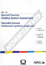 Publikation  CQI 15. Speciální proces: Hodnocení systému svařování. Publikace obsahuje CD s procesními tabulkami 1.12.2014 Ansicht