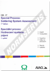 Publikation  CQI 17. Speciální proces: Hodnocení systému pájení. - 1. vydání. Publikace obsahuje CD s procesními tabulkami 1.12.2015 Ansicht