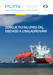 Ansicht  PLYN/GAS Odborný časopis pro plynárenství s tradicí od roku 1921. 1/2023 Zdroje plynu (pro ČR), obchod a uskladňování 1.3.2023