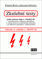 Publikation  Zkušební testy pro zkoušky elektrotechniků podle vyhl. č. 50/1978 Sb - svazek 52 - 14. doplněné vydání 1.10.2020 Ansicht