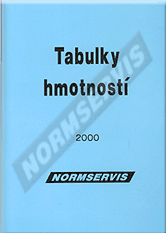 Publikation  Tabulky hmotností 1.1.2000 Ansicht