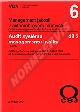 Publikation  VDA 6.2 - QM - Audit systému. Služby. Zvláštní požadavky na organizace poskytující služby v automobilovém průmyslu - 3. vydání 1.1.2018 Ansicht