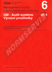 Ansicht  VDA 6.4 - Audit systému managementu kvality. Výrobní prostředky - 3. vydání 1.4.2018
